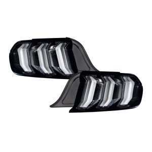 Ford Mustang Tail Lights - Rear - FORM Lighting - Sequential LED - Red - `15-`23
